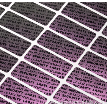 Waterproof Vinyl paper holographic Label